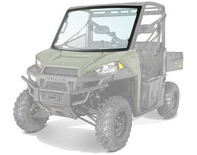 Polaris - Polaris Lock & Ride Pro Fit Glass Windshield