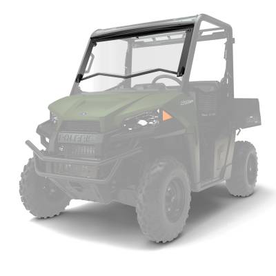 Polaris - Polaris Lock & Ride Pro Fit Hard Coat Poly Flip Down Windshield - Image 2